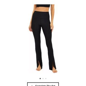 Beach Riot Charcoal Striped Leggings